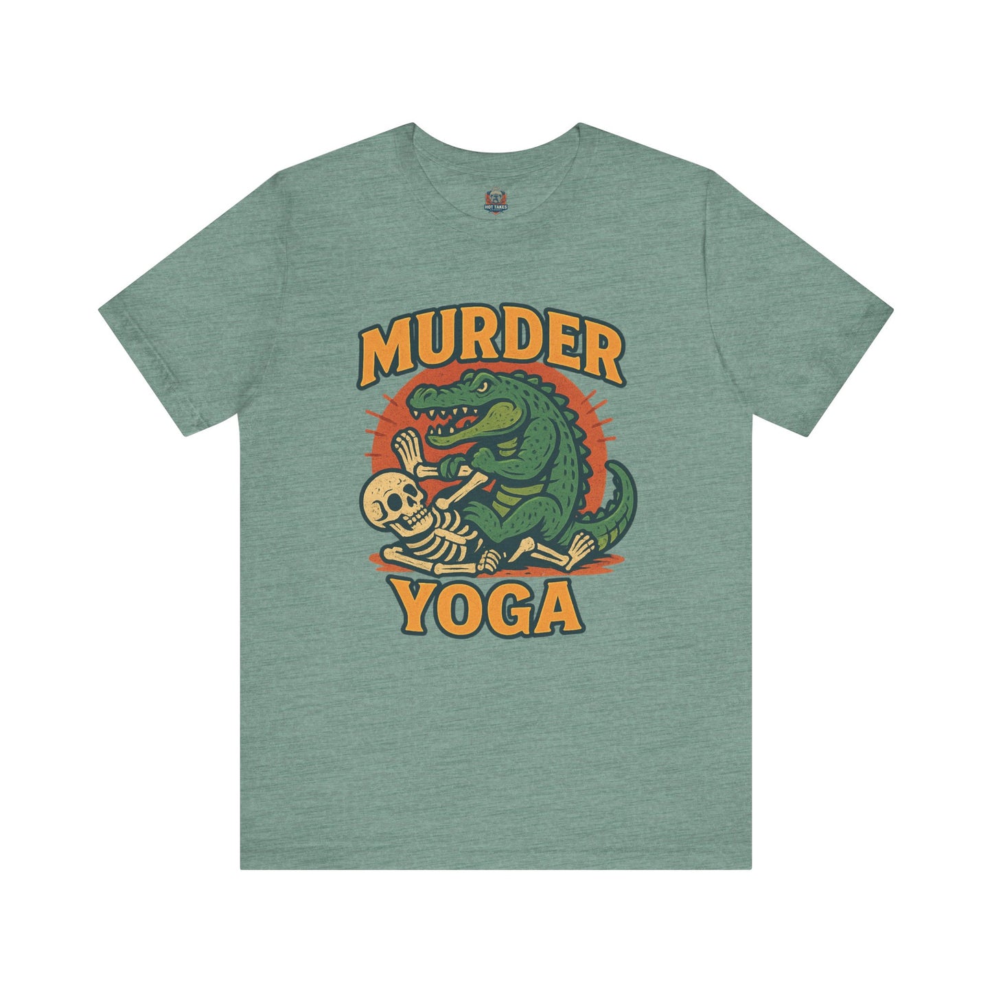 Murder Yoga Alligator BJJ Men/Unisex T-Shirt | Gracie Bradenton Branded