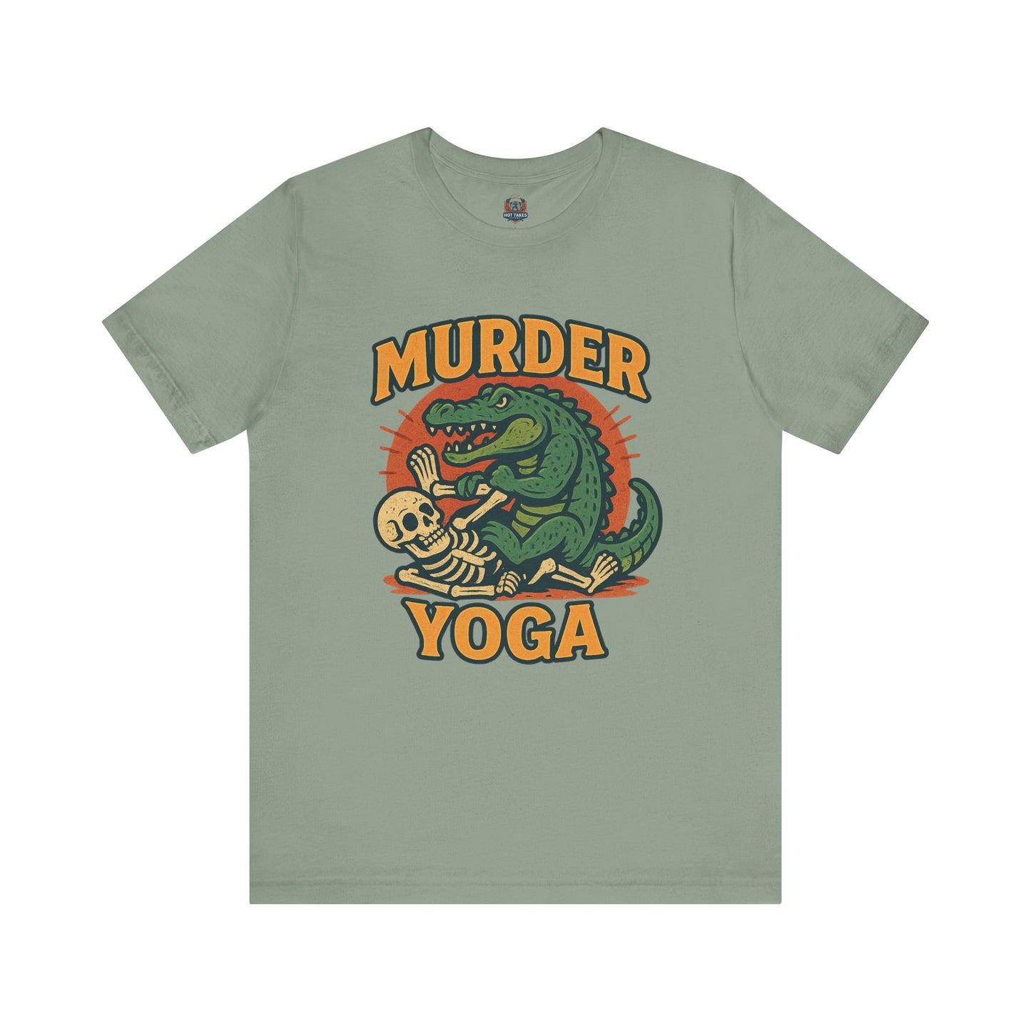 Murder Yoga Alligator BJJ Men/Unisex T-Shirt | Gracie Bradenton Branded