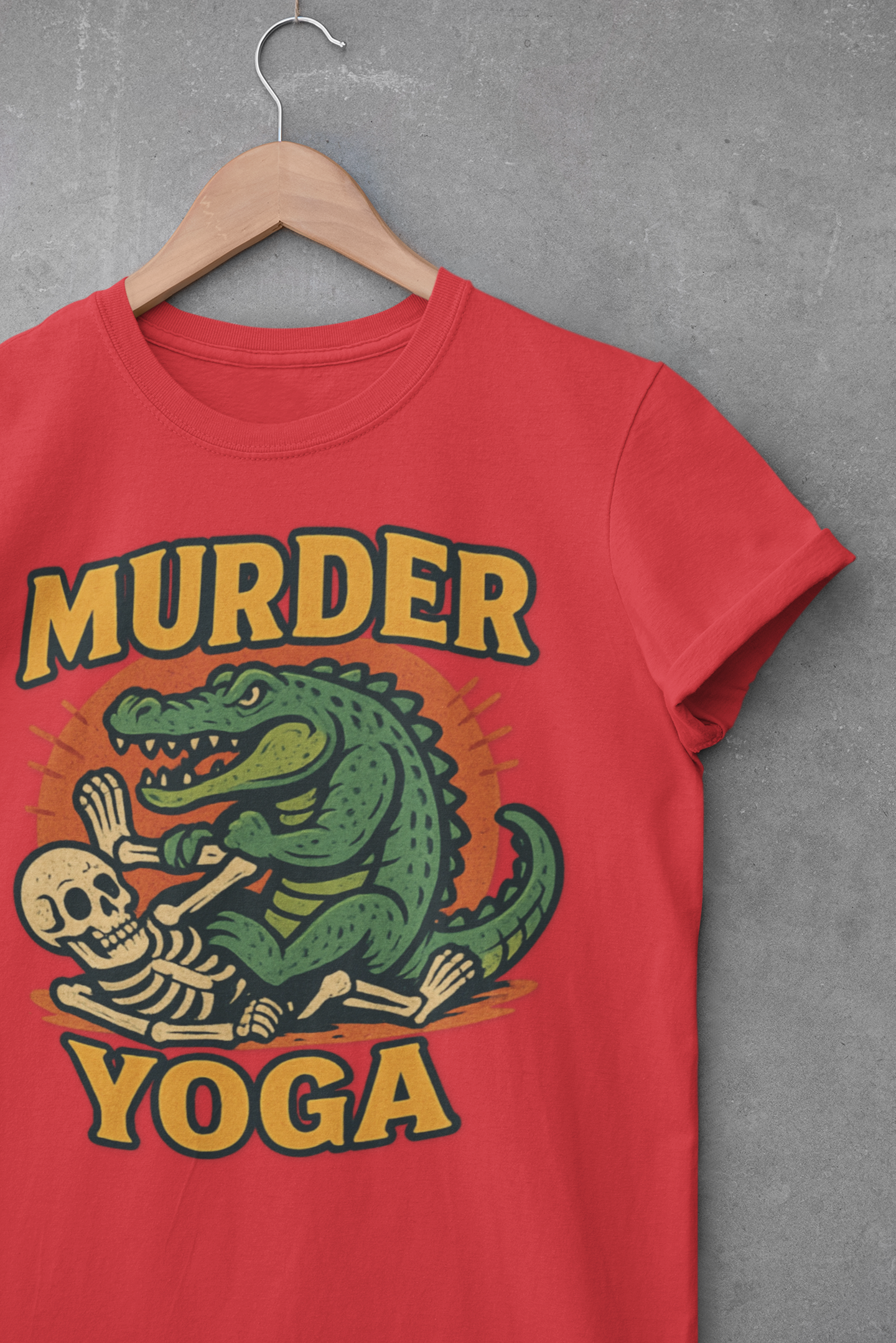Murder Yoga Alligator BJJ Men/Unisex T-Shirt | Gracie Bradenton Branded