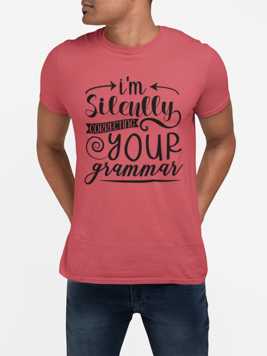 Funny Grammar Correction Unisex T-Shirt, Gift for Teachers, Students, Language Lovers, Quirky Casual Tee, Humor Shirt