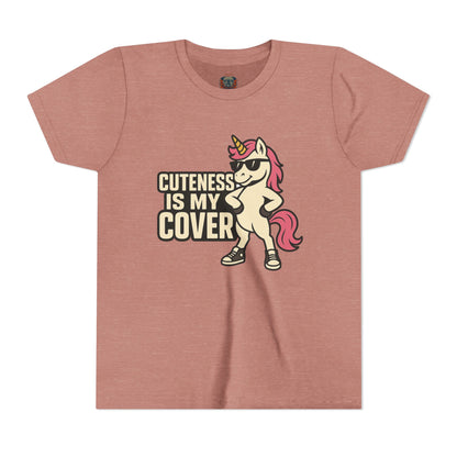 Cuteness Is My Cover Unicorn Youth T-Shirt | Gracie Bradenton Branded